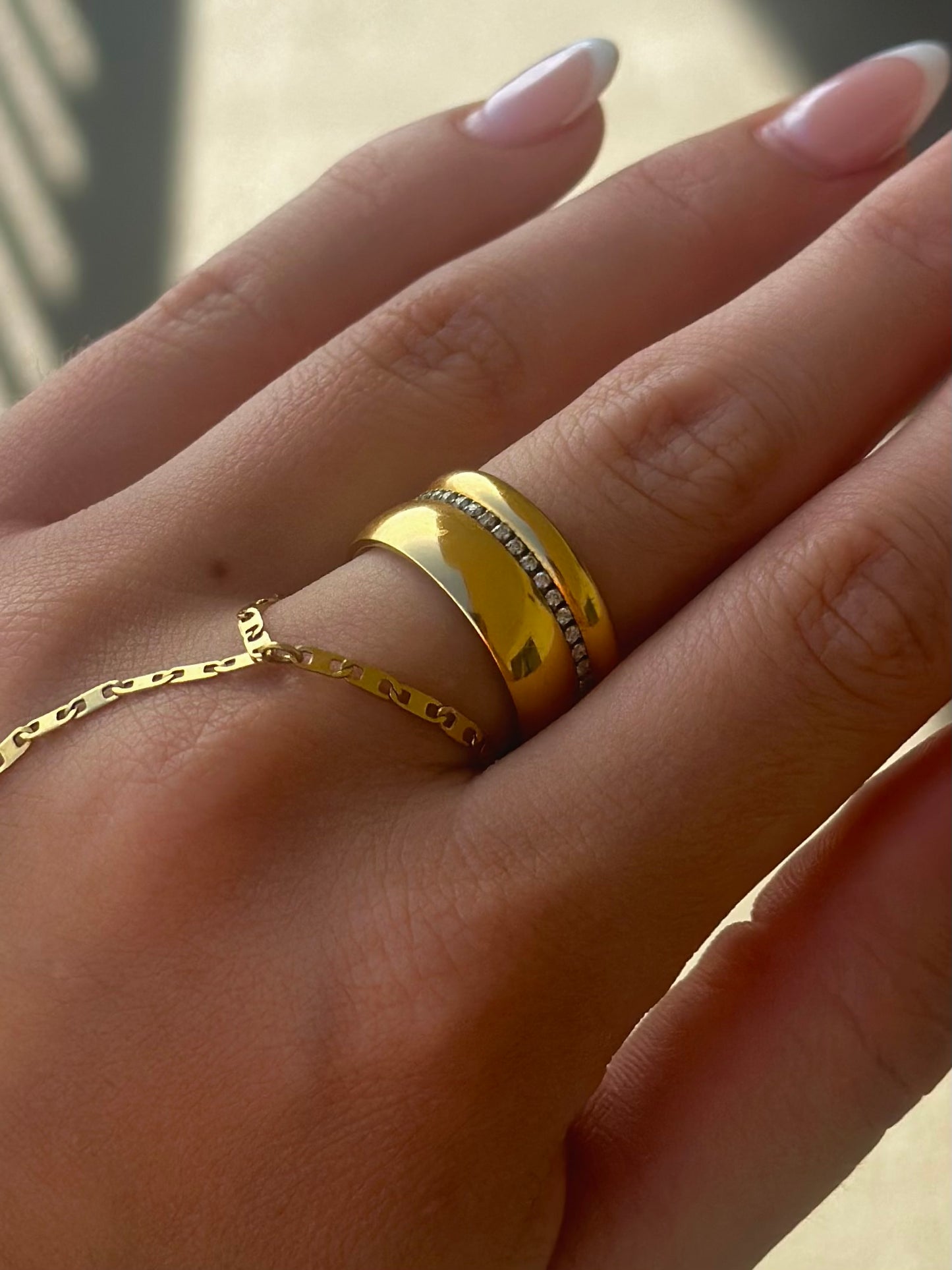 Water Resistant Diamond Wrap Ring