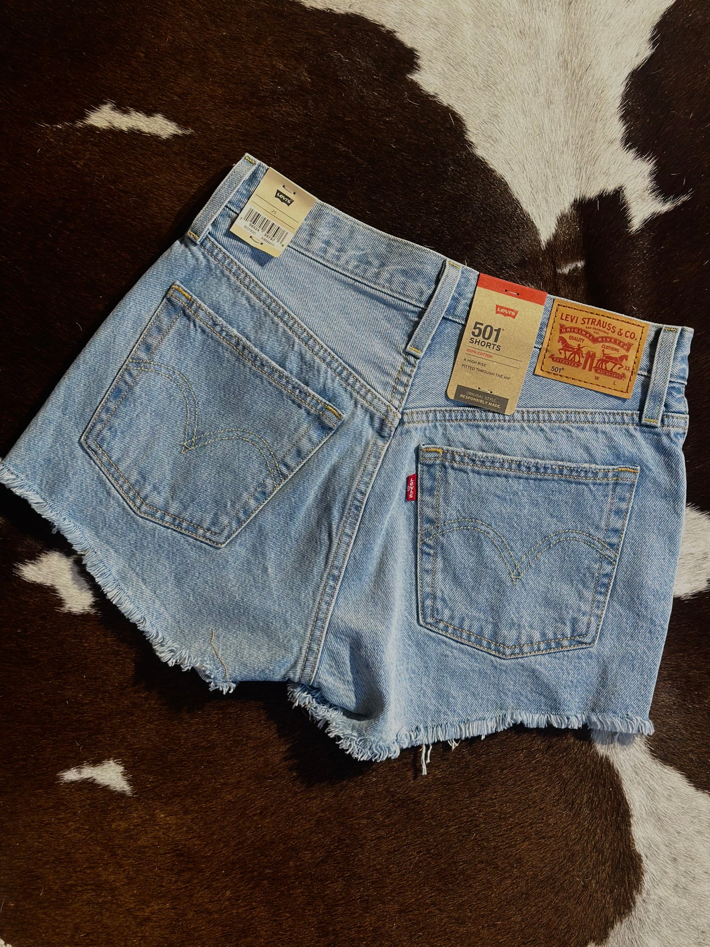 Levi’s Distressed 501 Jean Shorts