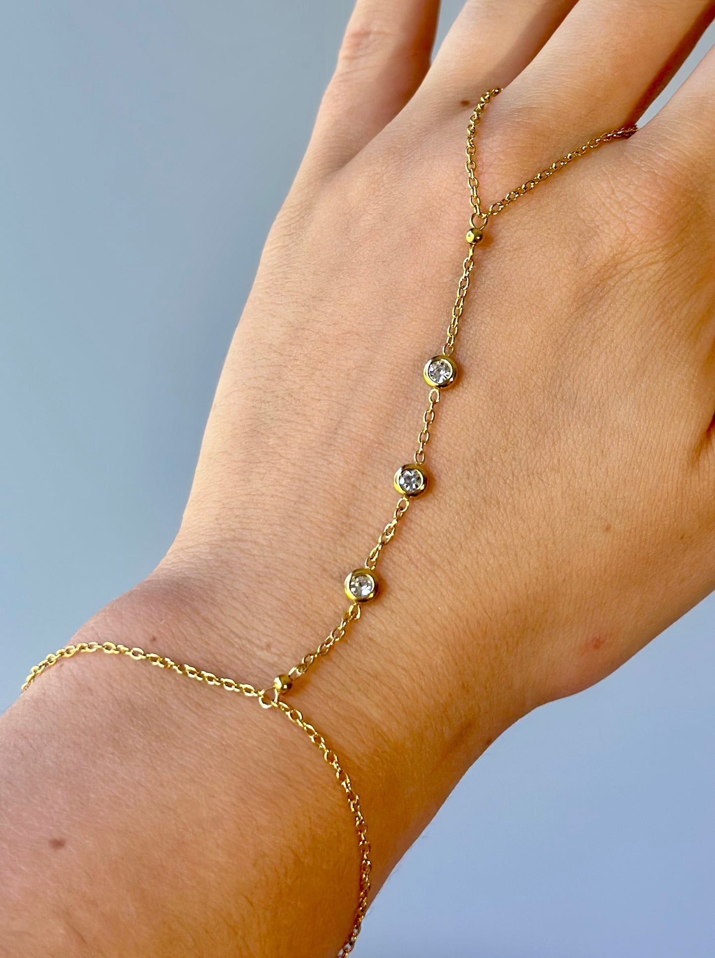 Water Resistant Diamond Hand Chain