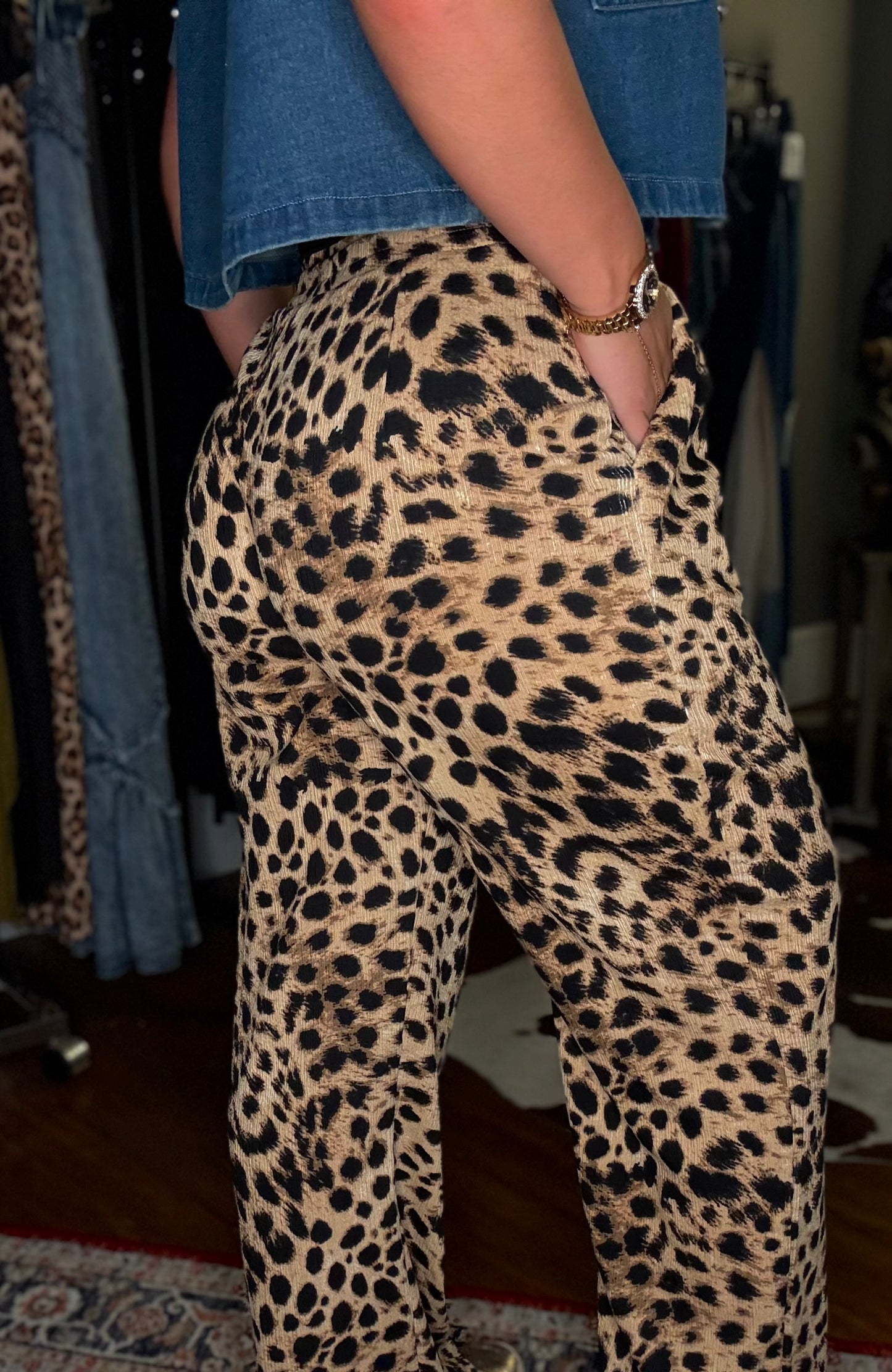 Cheetah Child Wide Leg Pants
