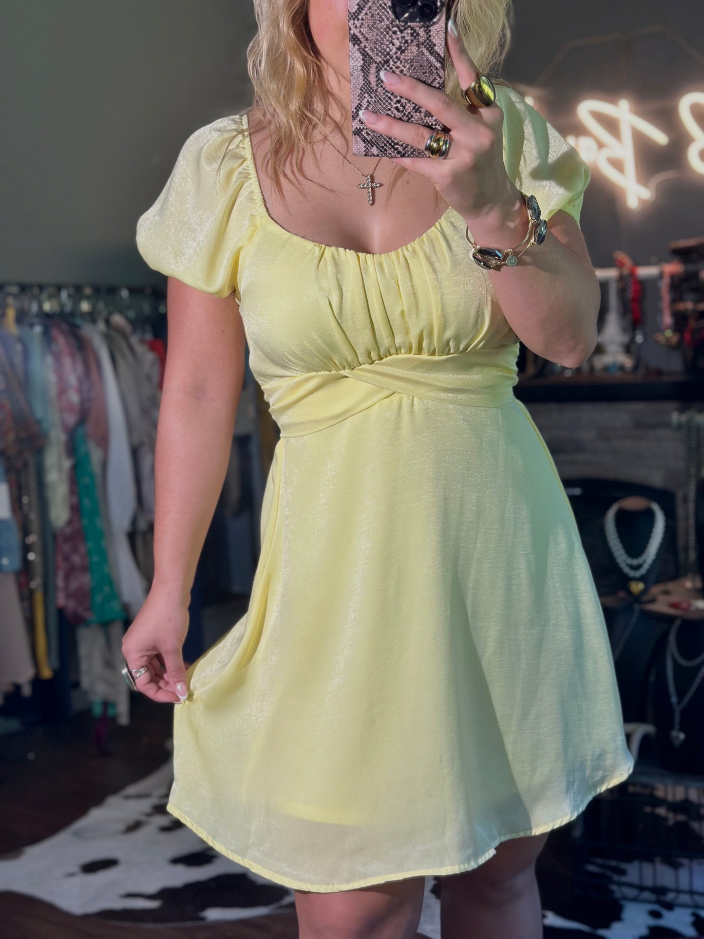 Altar’d State Yellow Dress