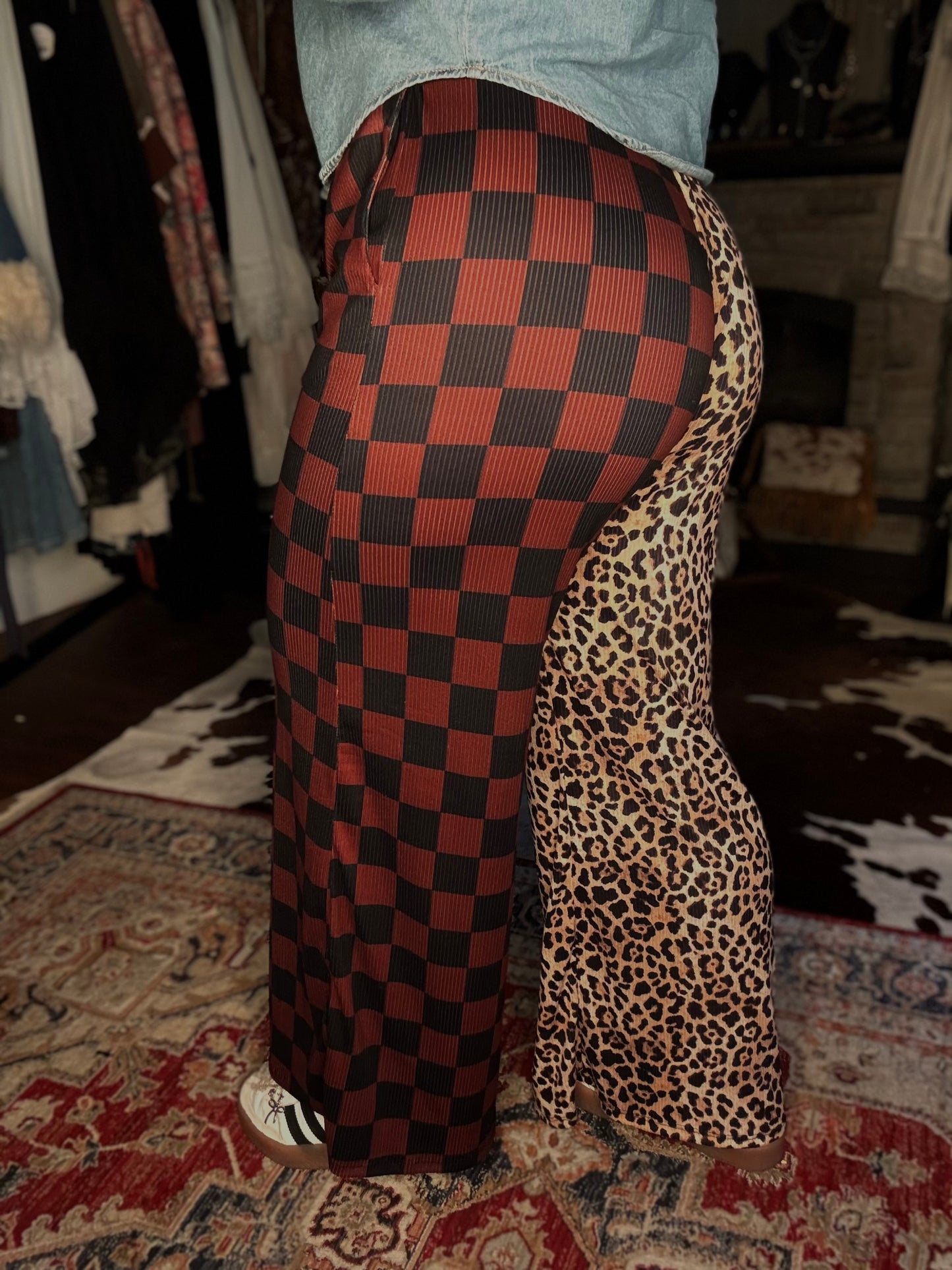 Split Decision Wide Leg Pants