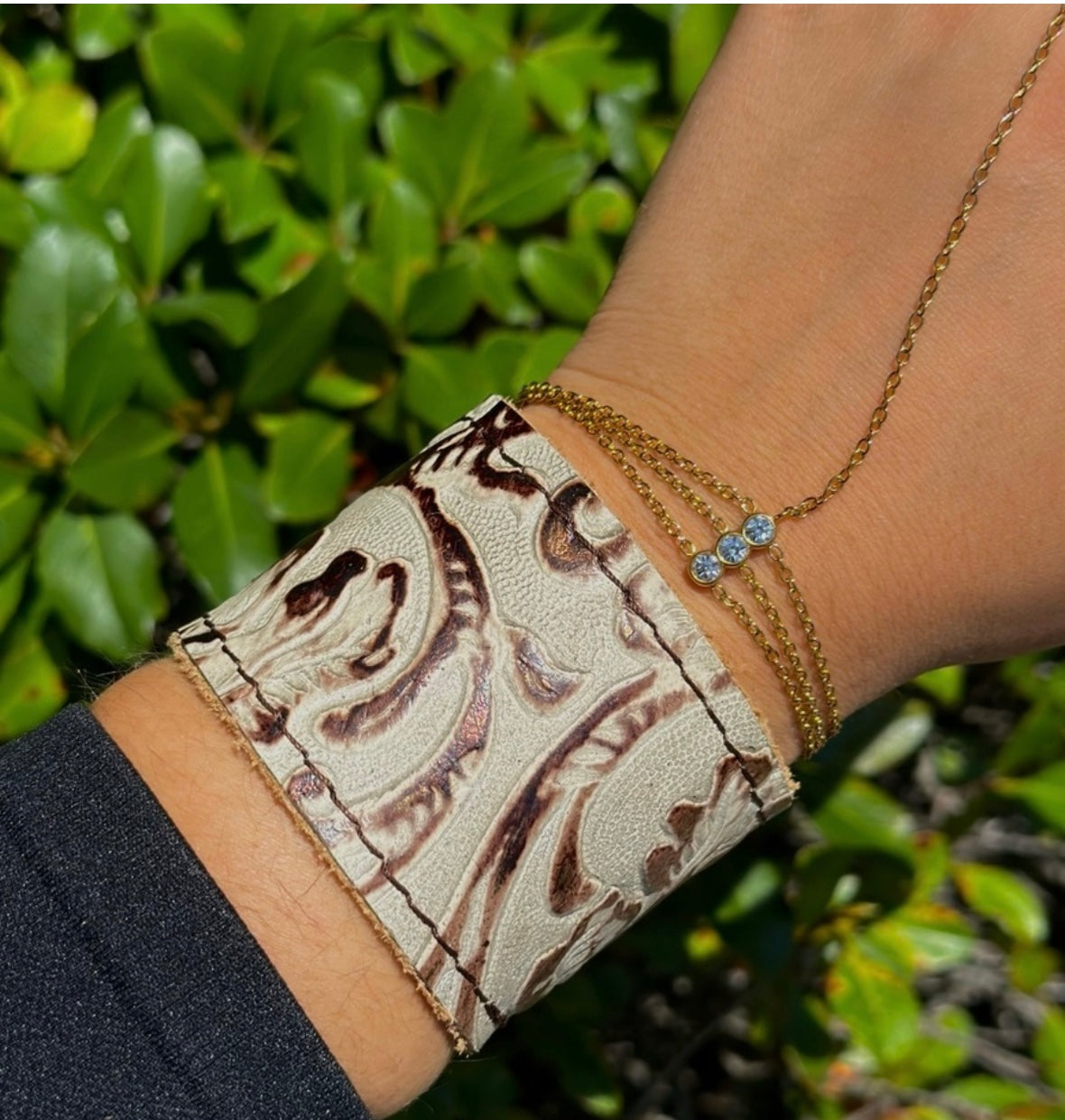 Leather Embossed Bracelet