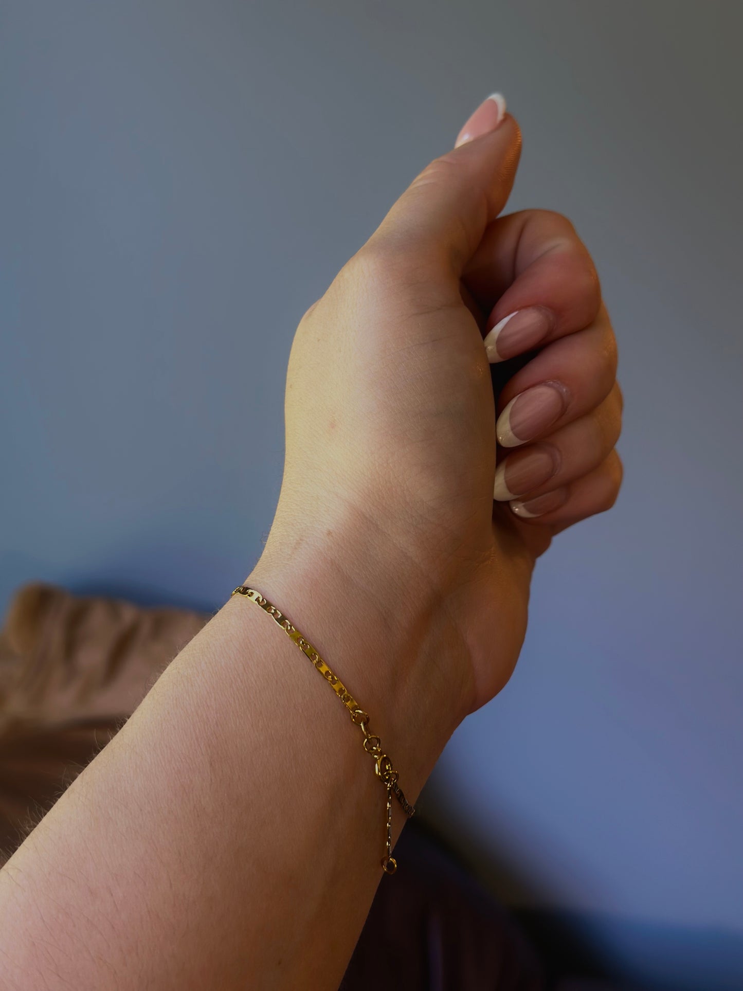 Water Resistant Gold Hand Chain