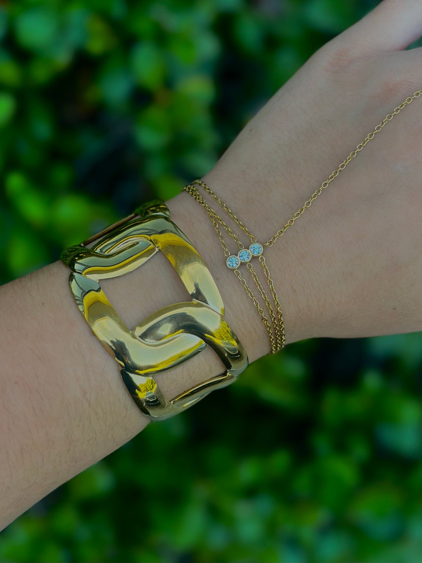 Water Resistant Gold Adjustable Bracelet