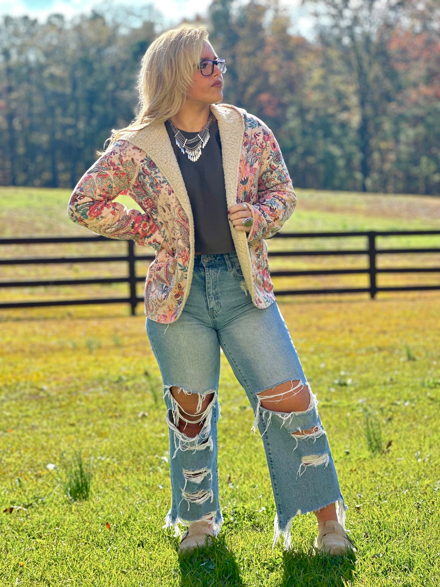 Pretty Paisley Sherpa