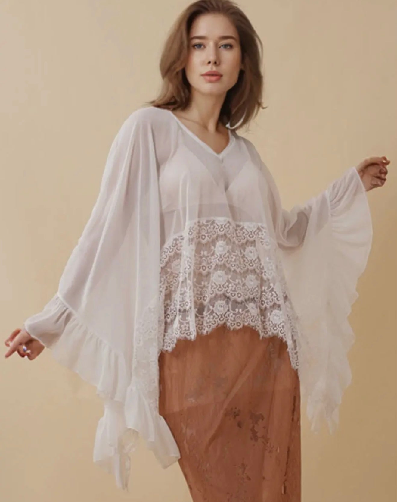 Tuesdays Gone White Embroidered Blouse