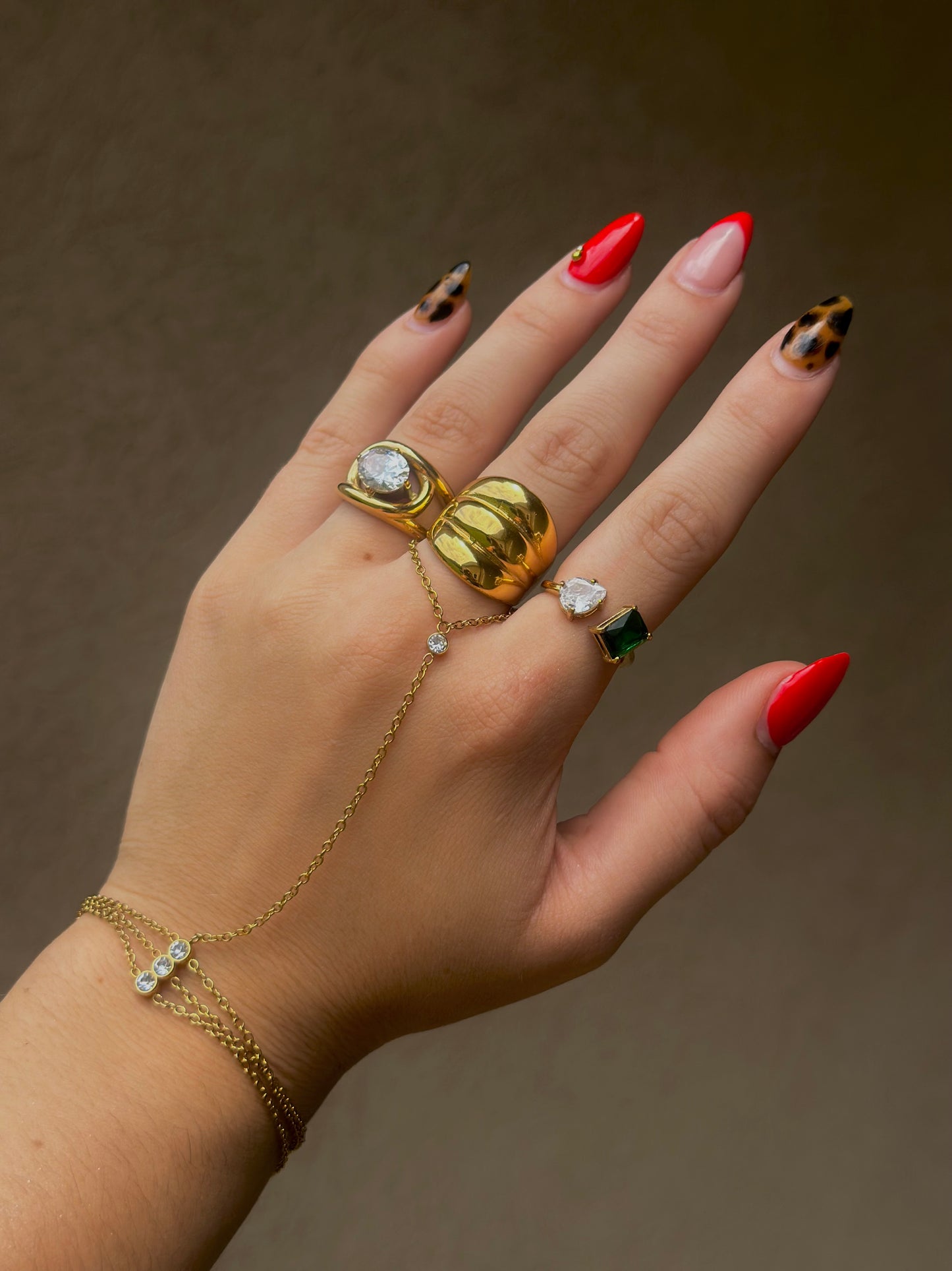 Water Resistant Big Diamond Ring
