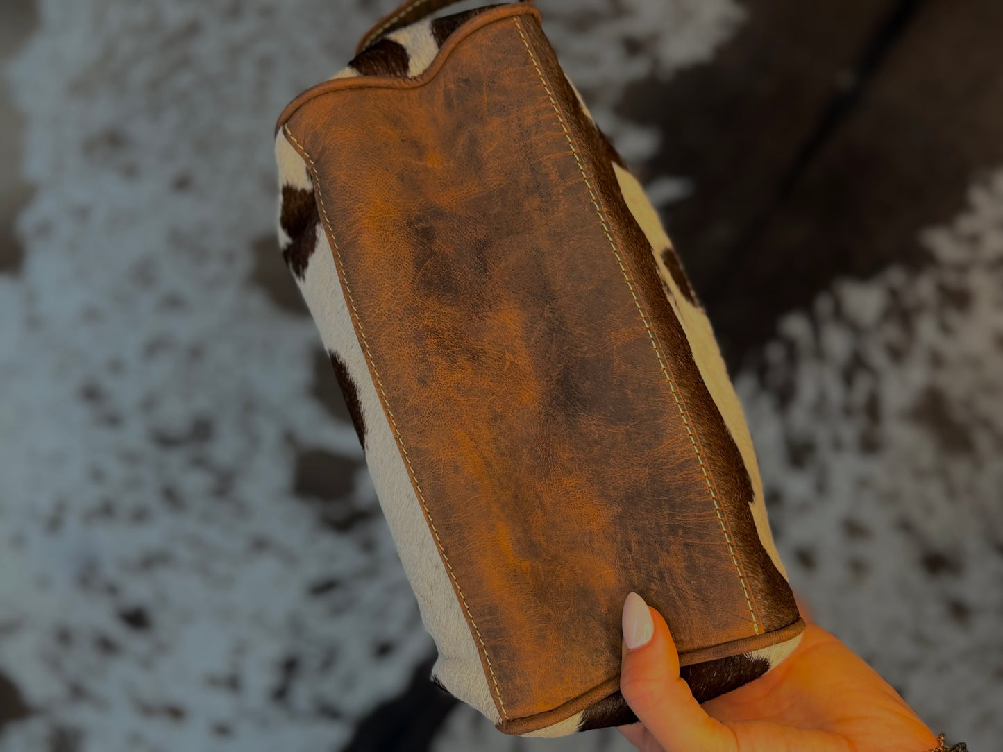Cowhide Travel Bag