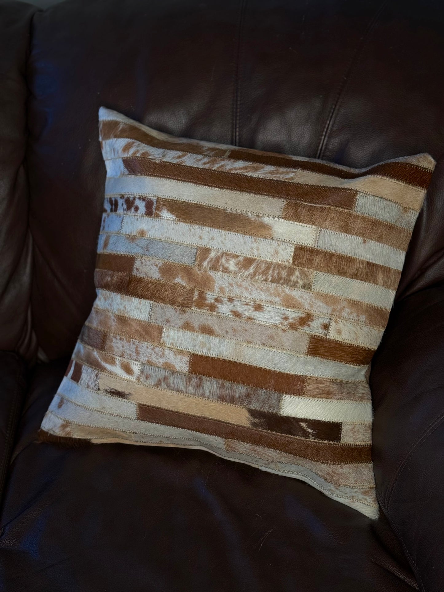 Cowhide Pillow Cover