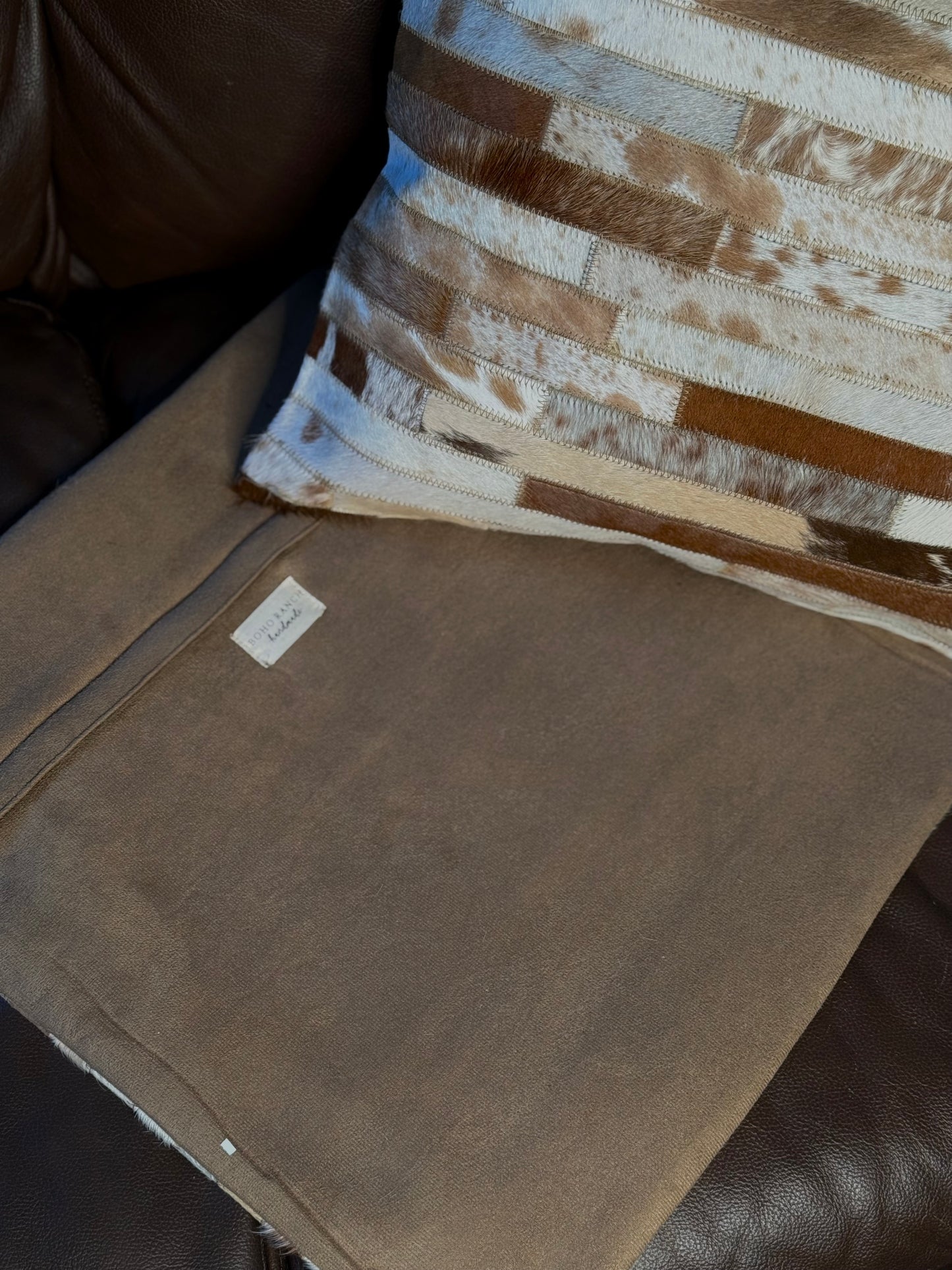 Cowhide Pillow Cover