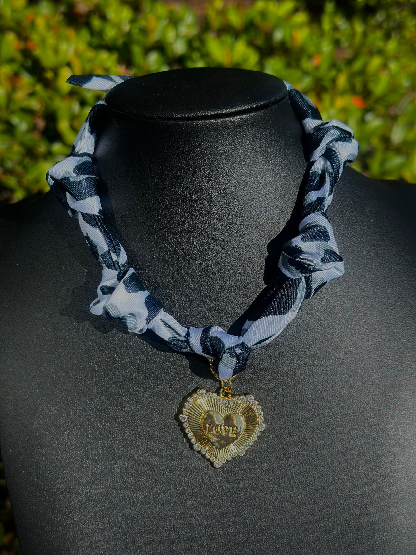 Handmade Scarf Tie Necklace
