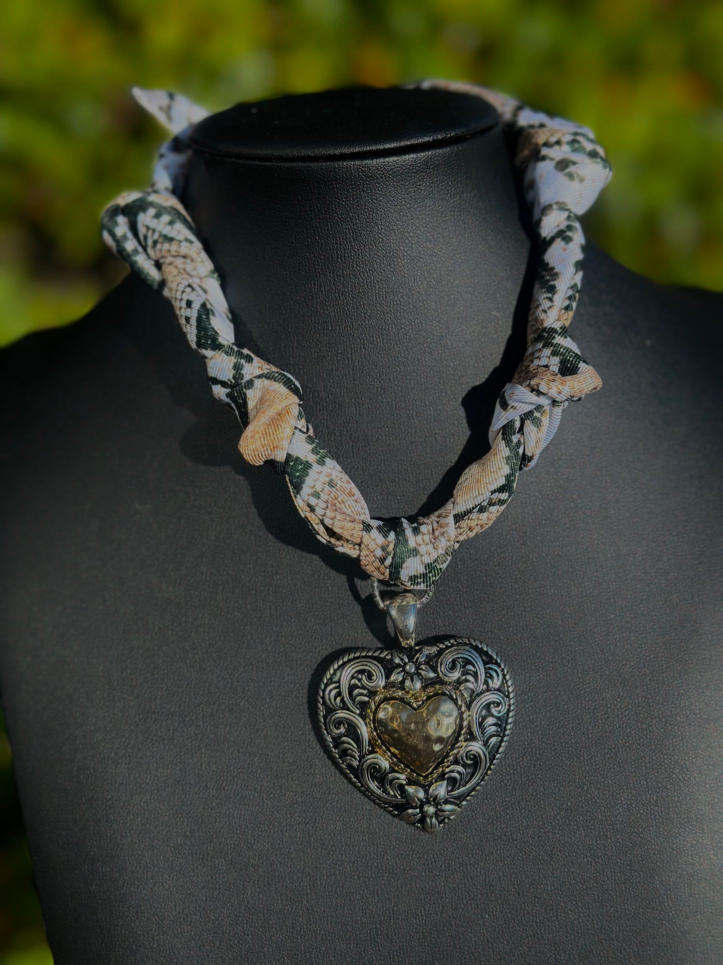 Handmade Scarf Tie Necklace