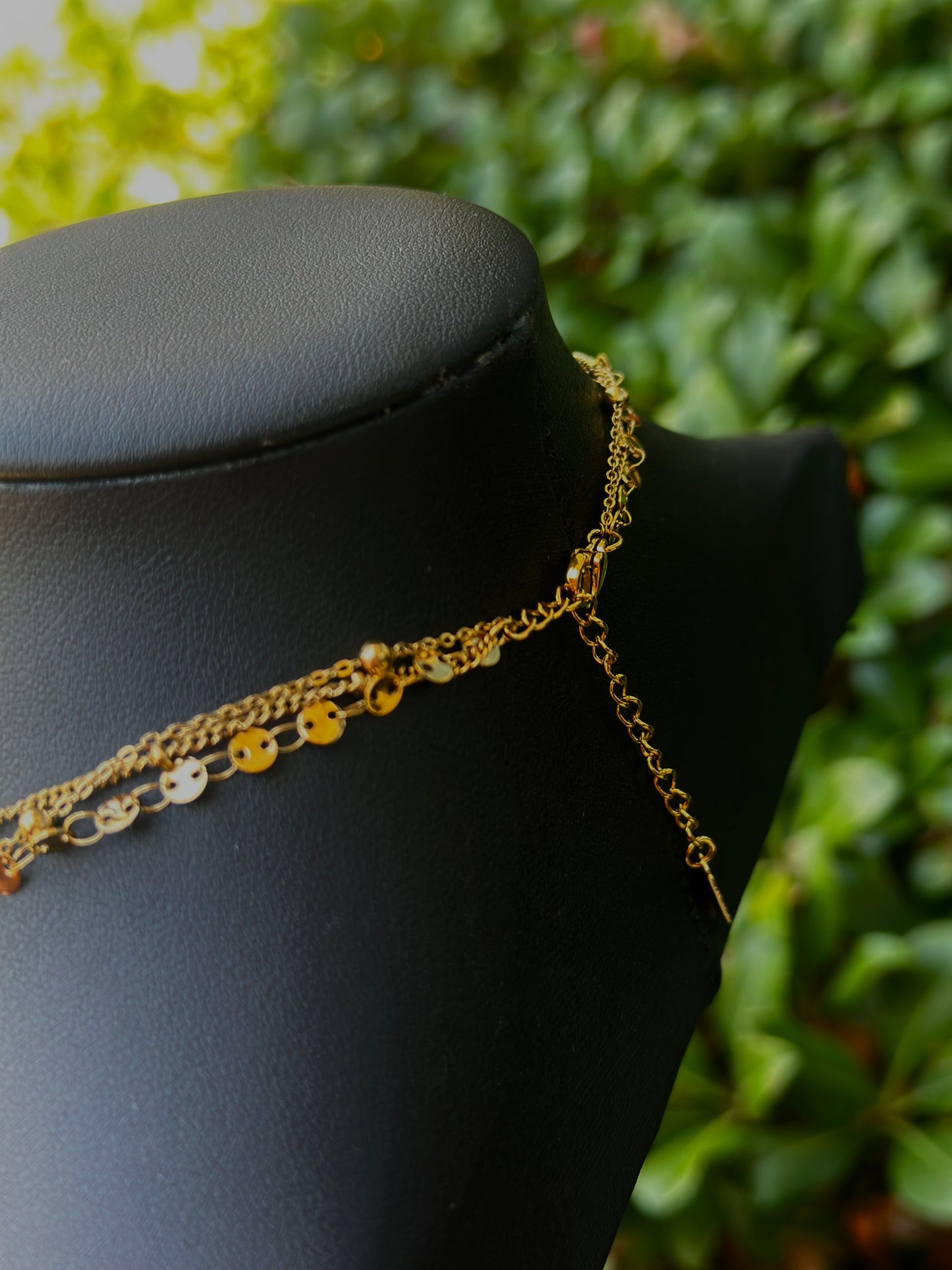 Water Resistant Tri Layer Star Necklace