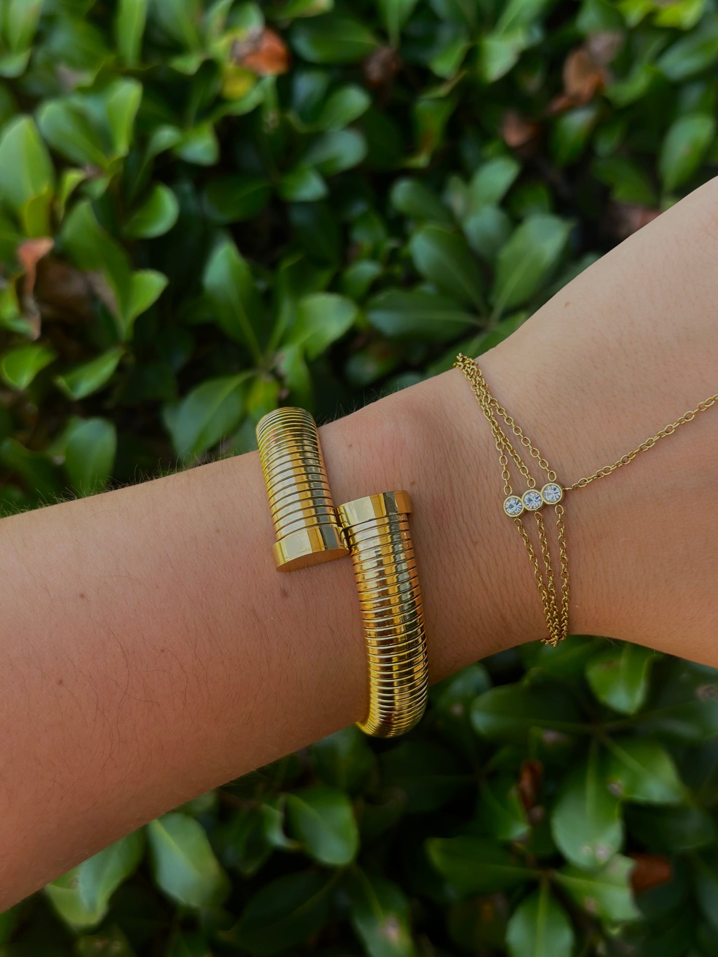 Water Resistant Gold Adjustable Bracelet