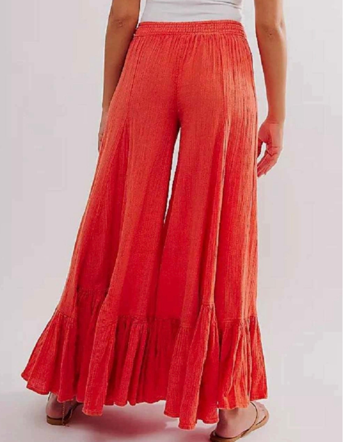 Coral Cutie Wide Leg Pants