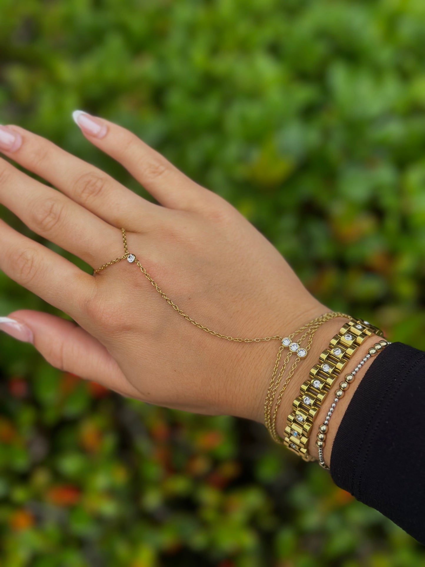 Water Resistant Diamond Hand Chain