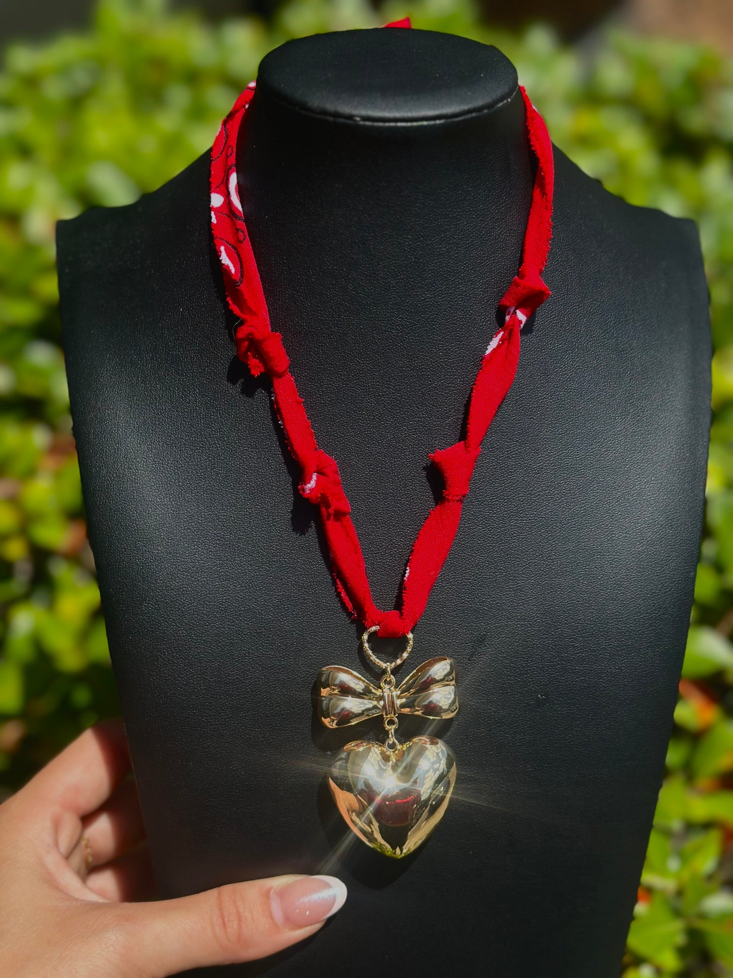 Handmade Scarf Tie Necklace