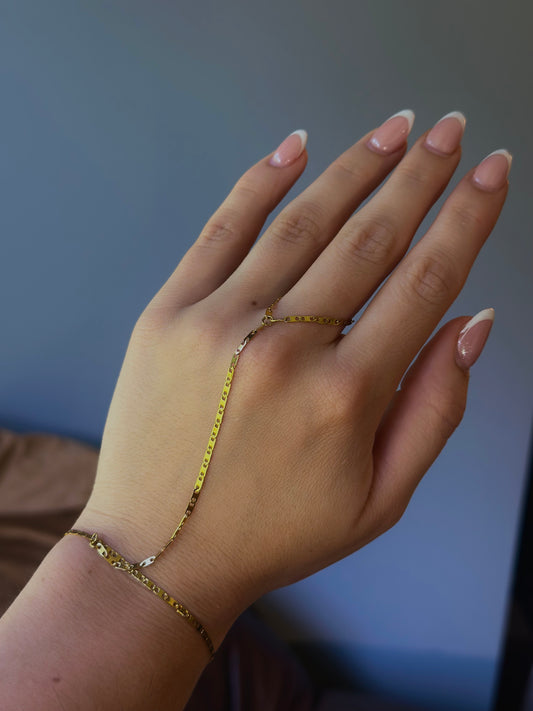 Water Resistant Gold Hand Chain