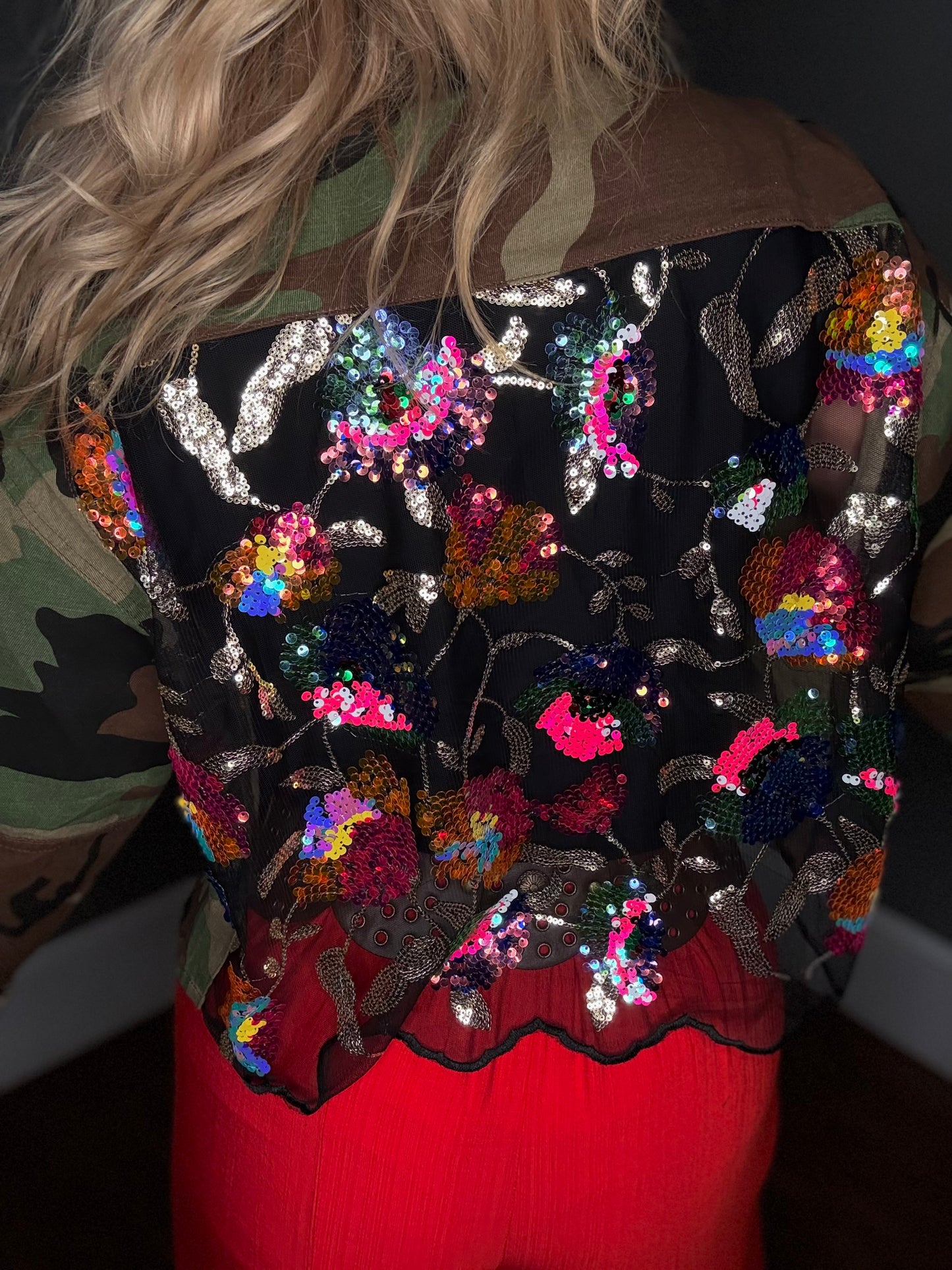 Out Of Sight Camo Sequin Jacket