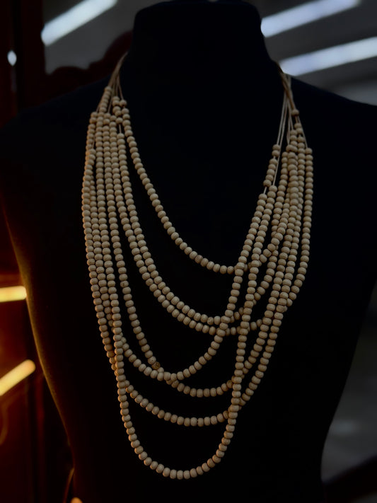Multi Strand Boho Bead Necklace