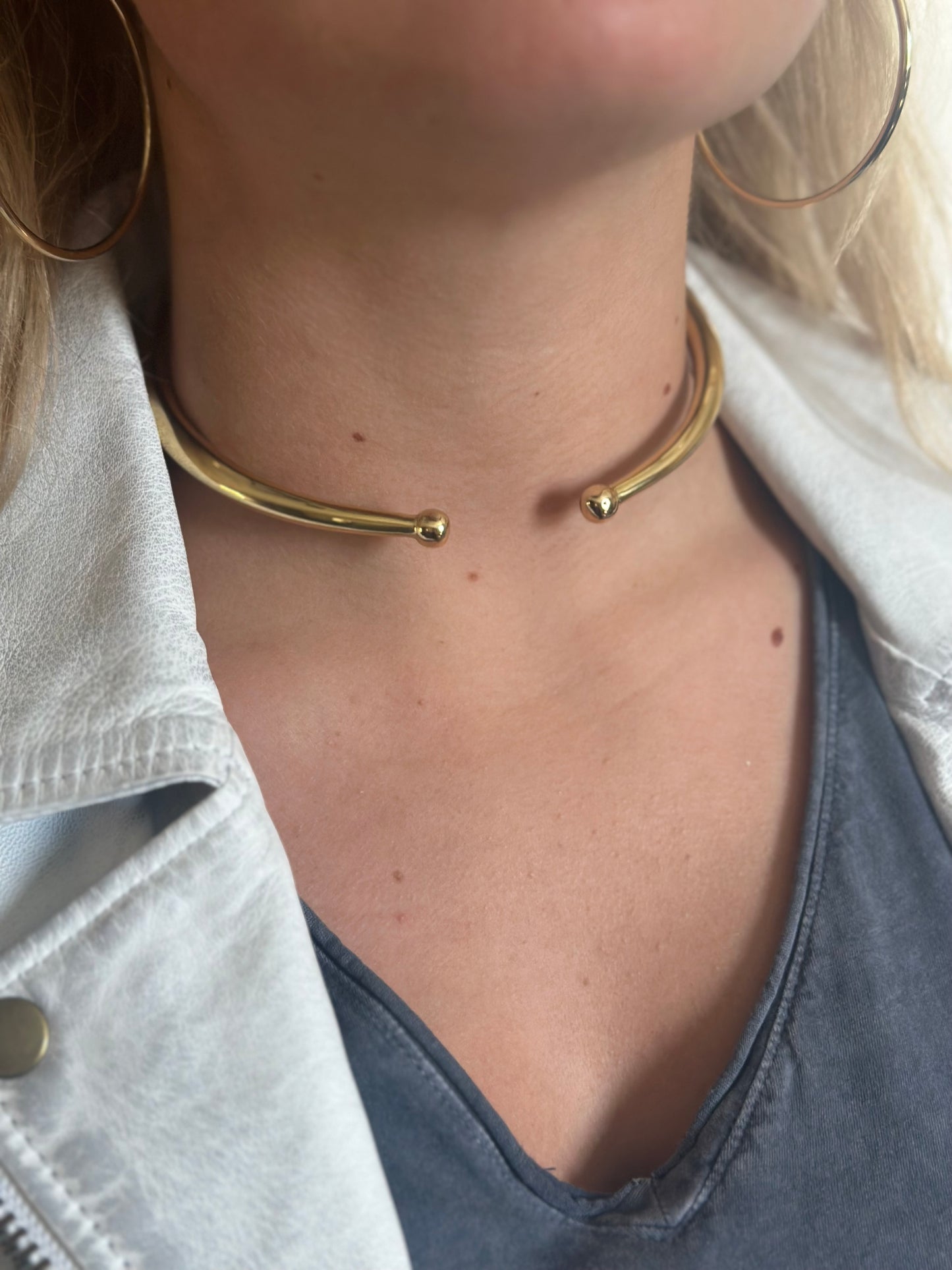 Brass Thin Simple Choker