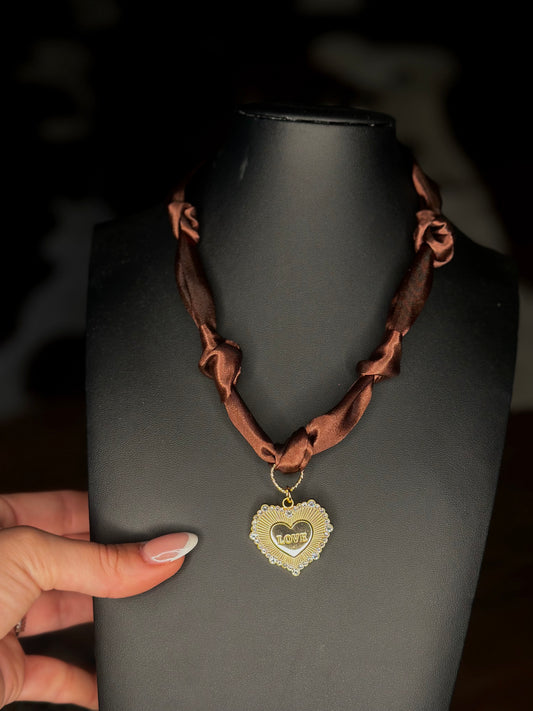 Handmade Scarf Tie Necklace