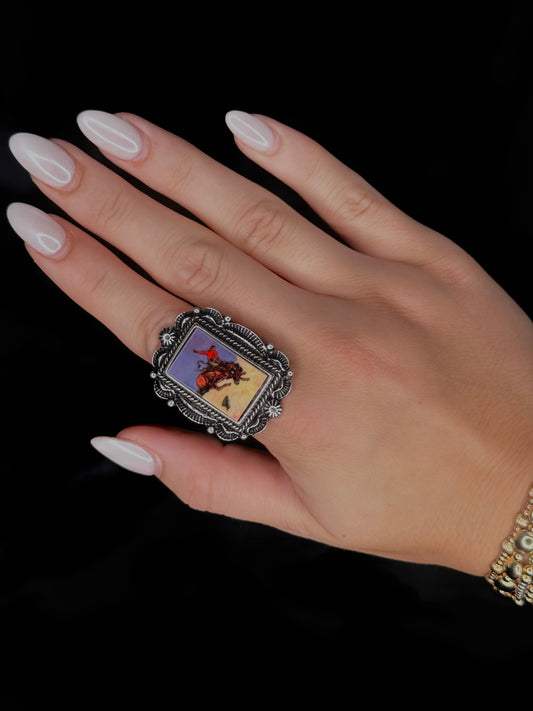 Cowboy Adjustable Vintage Style Ring