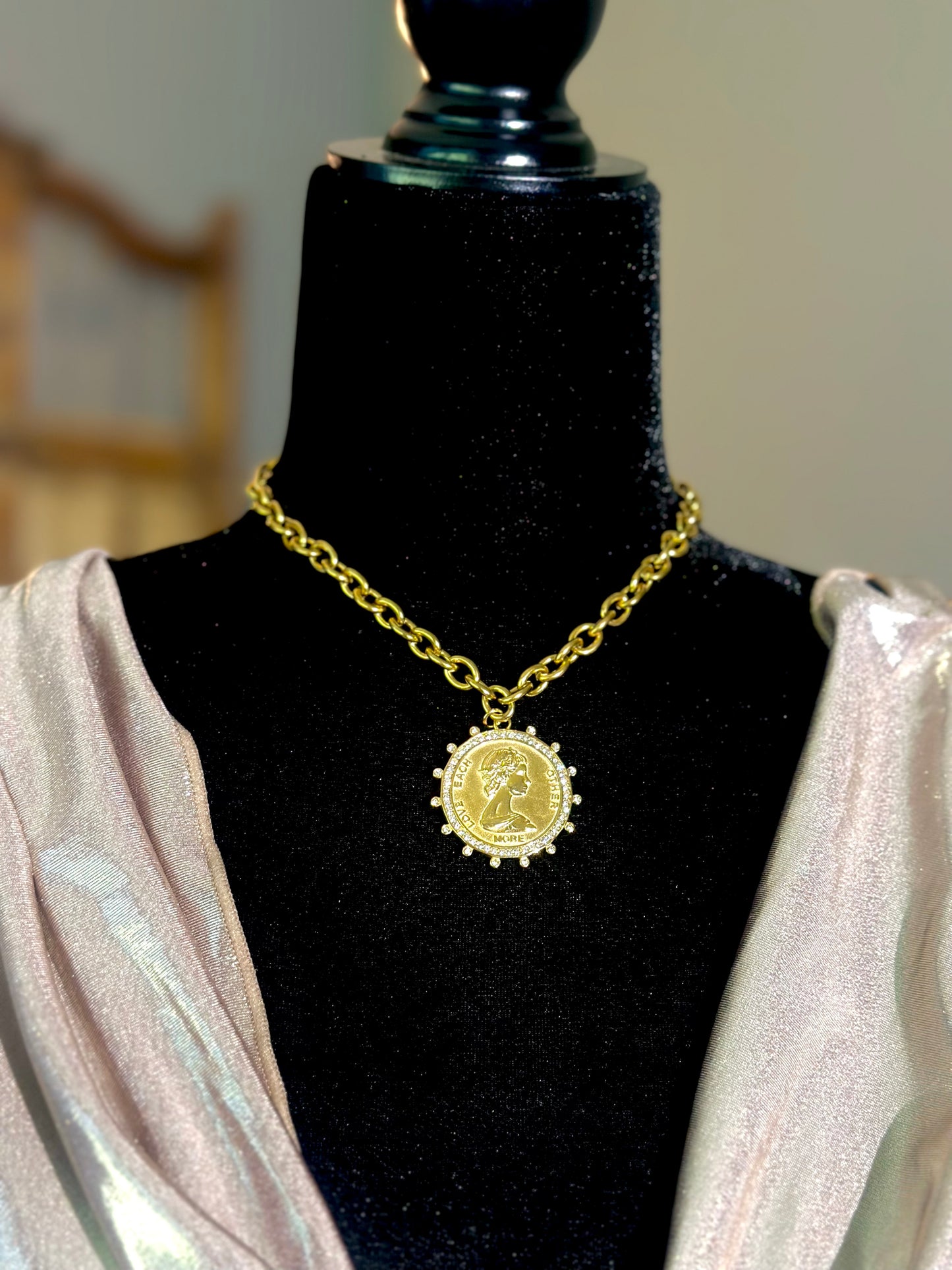 Love Coin Water Resistant Necklace