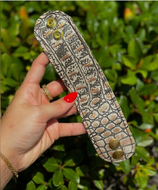 Leather Embossed Bracelet