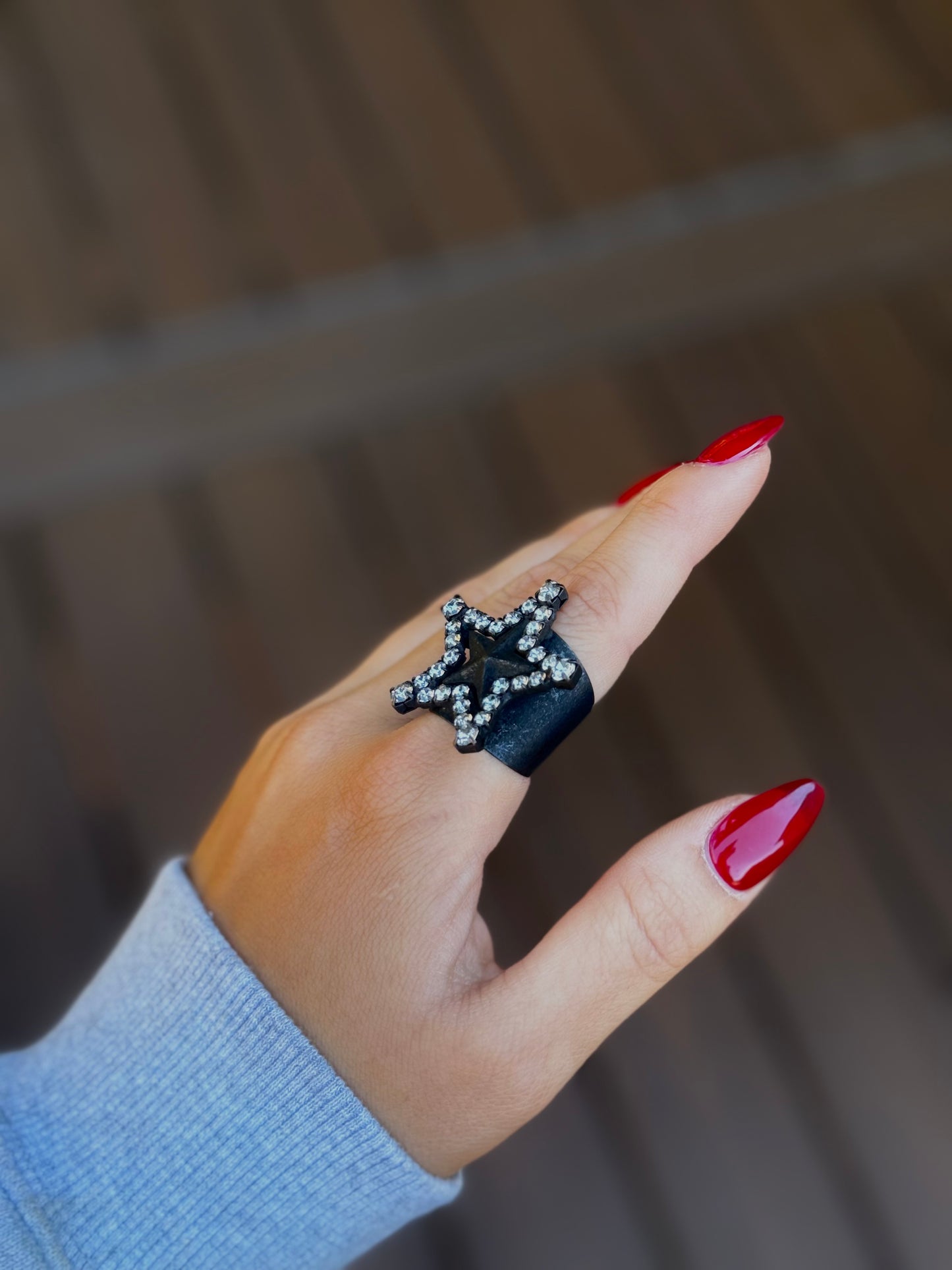 Super Star Ring Black