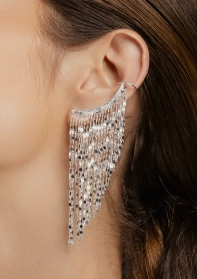 Disco Silver Earrings