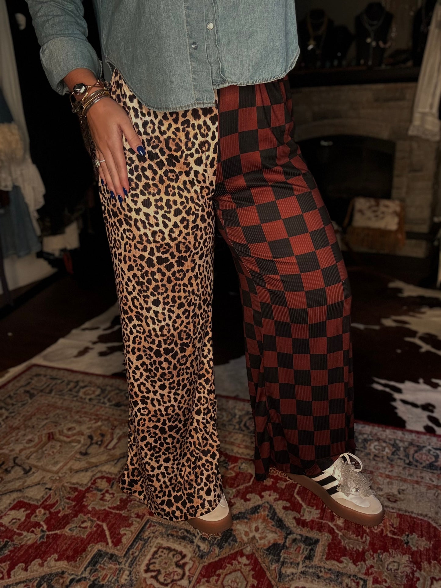 Split Decision Wide Leg Pants