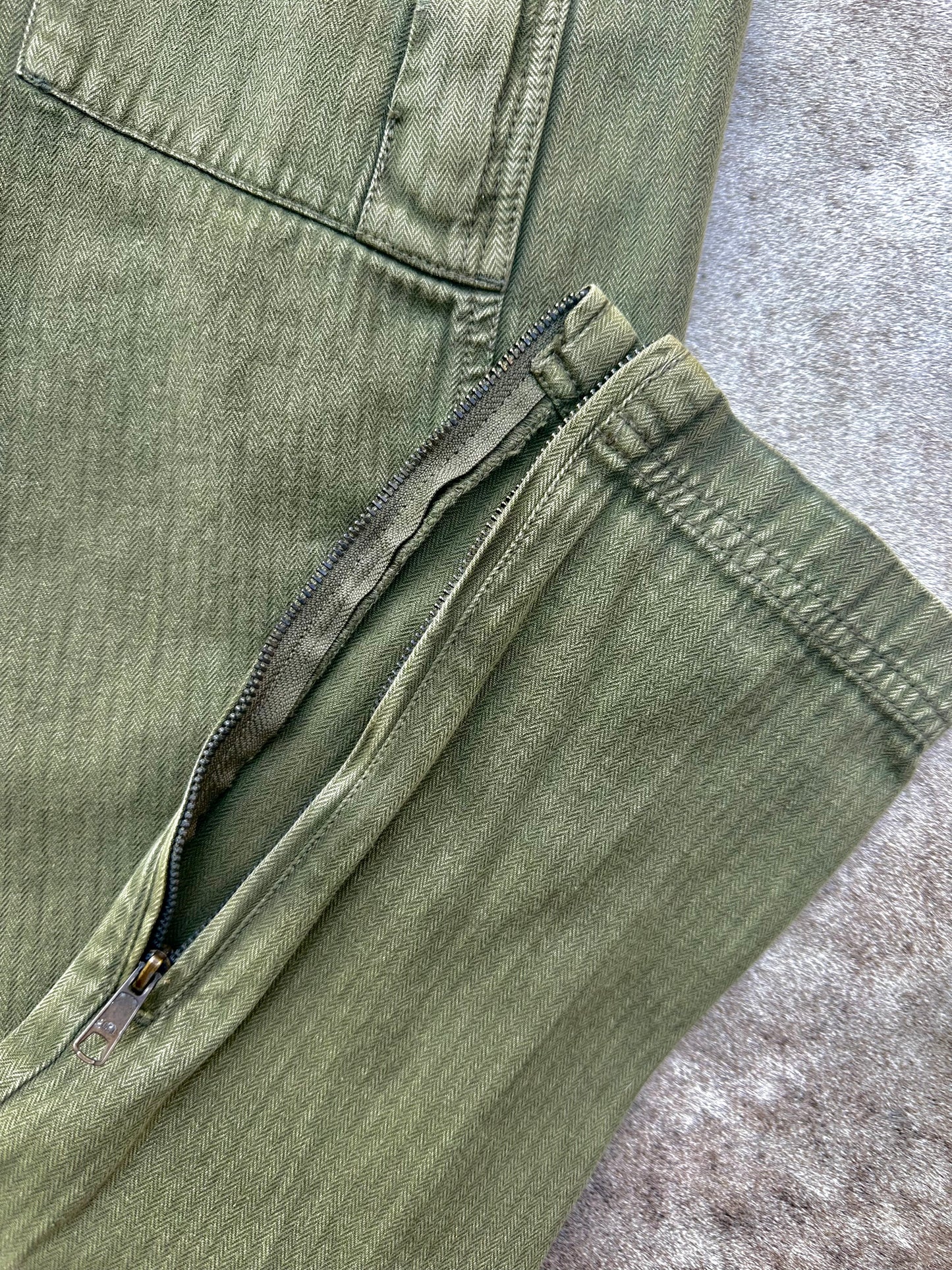 Free People Green Cotton Cargo Pants