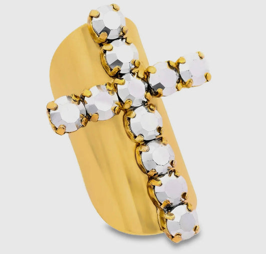 Cross Adjustable Ring