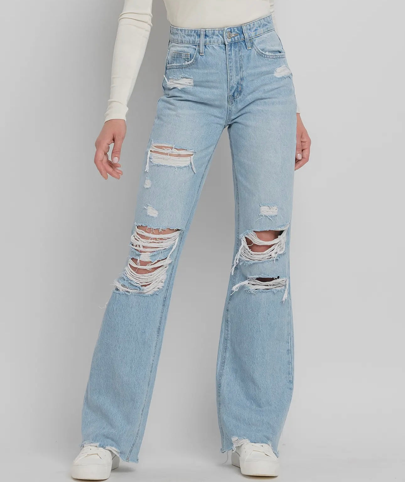 Flying Monkey 90s Vintage Super High Rise Flare Jeans