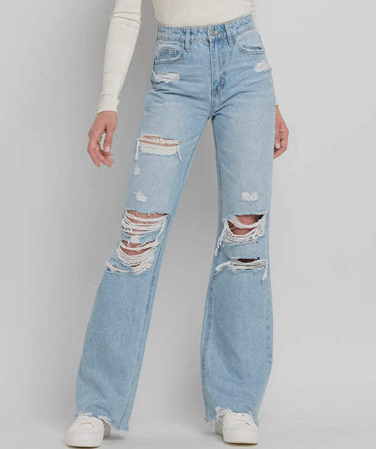 Flying Monkey 90s Vintage Super High Rise Flare Jeans