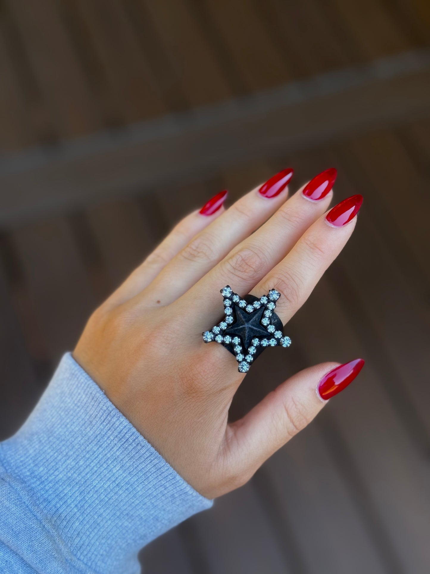 Super Star Ring Black