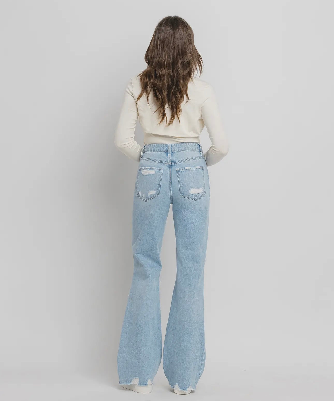 Flying Monkey 90s Vintage Super High Rise Flare Jeans