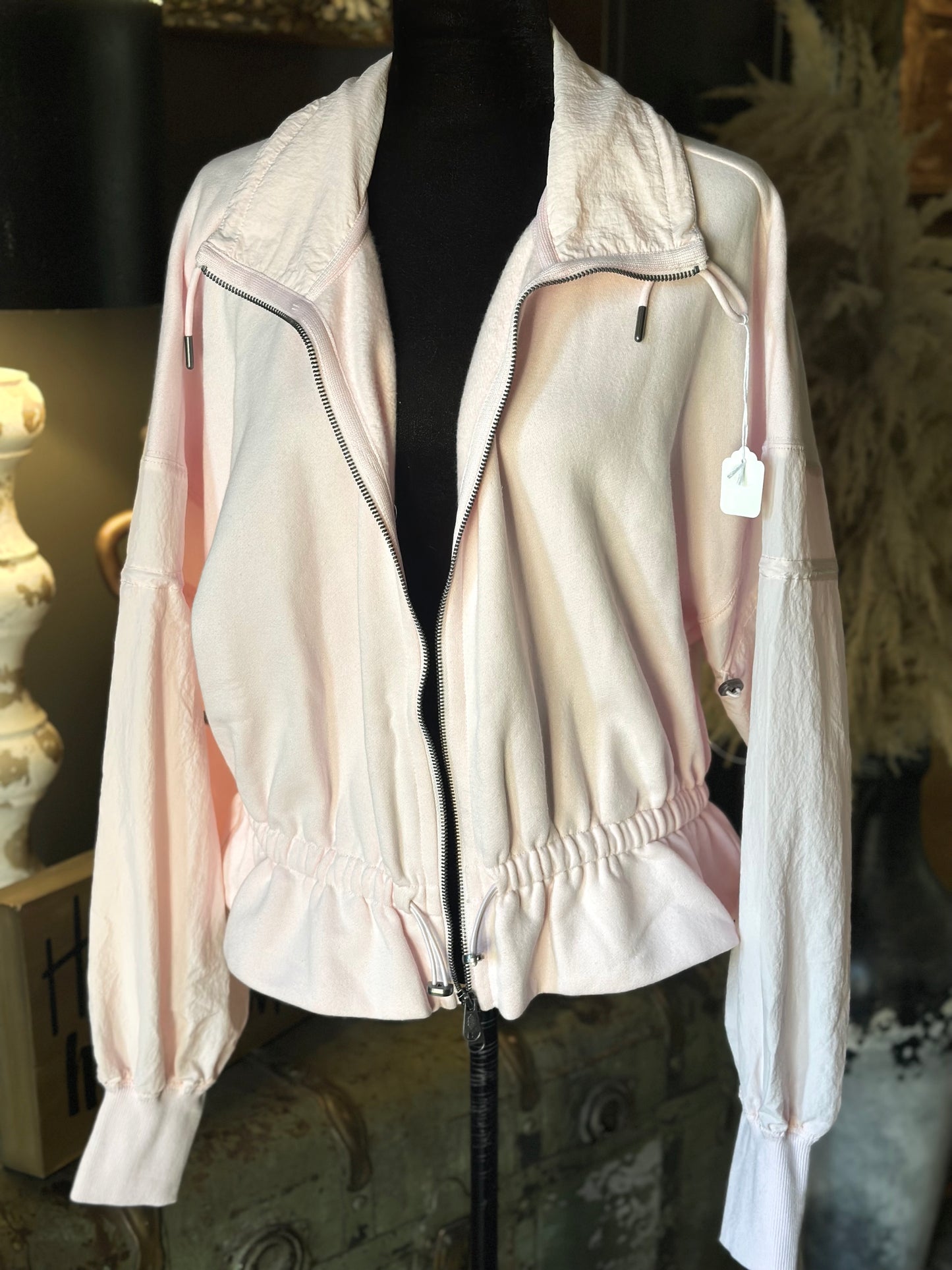 Free People Movement Pink Zip-Up