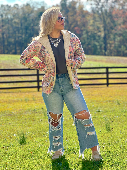 Pretty Paisley Sherpa