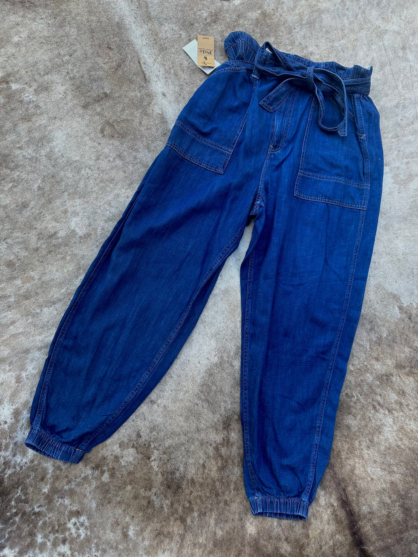 Polo Belted Jeans Joggers