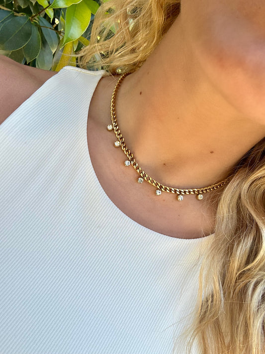Zoe Diamond Water Resistant Chain