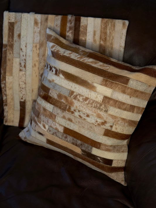 Cowhide Pillow Cover
