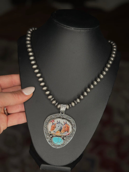 Horse Western Necklace