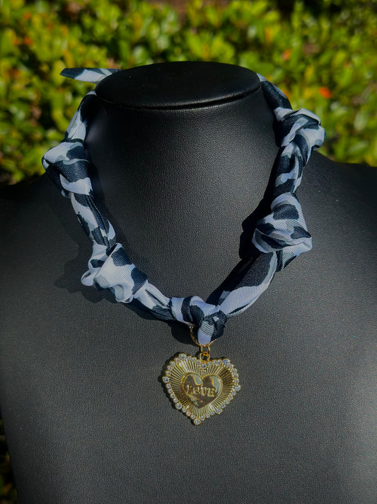 Handmade Scarf Tie Necklace