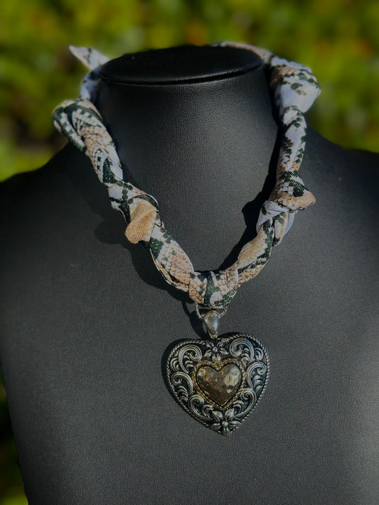 Handmade Scarf Tie Necklace