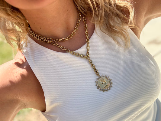 Love Each Other More Coin Water Resistant Necklace