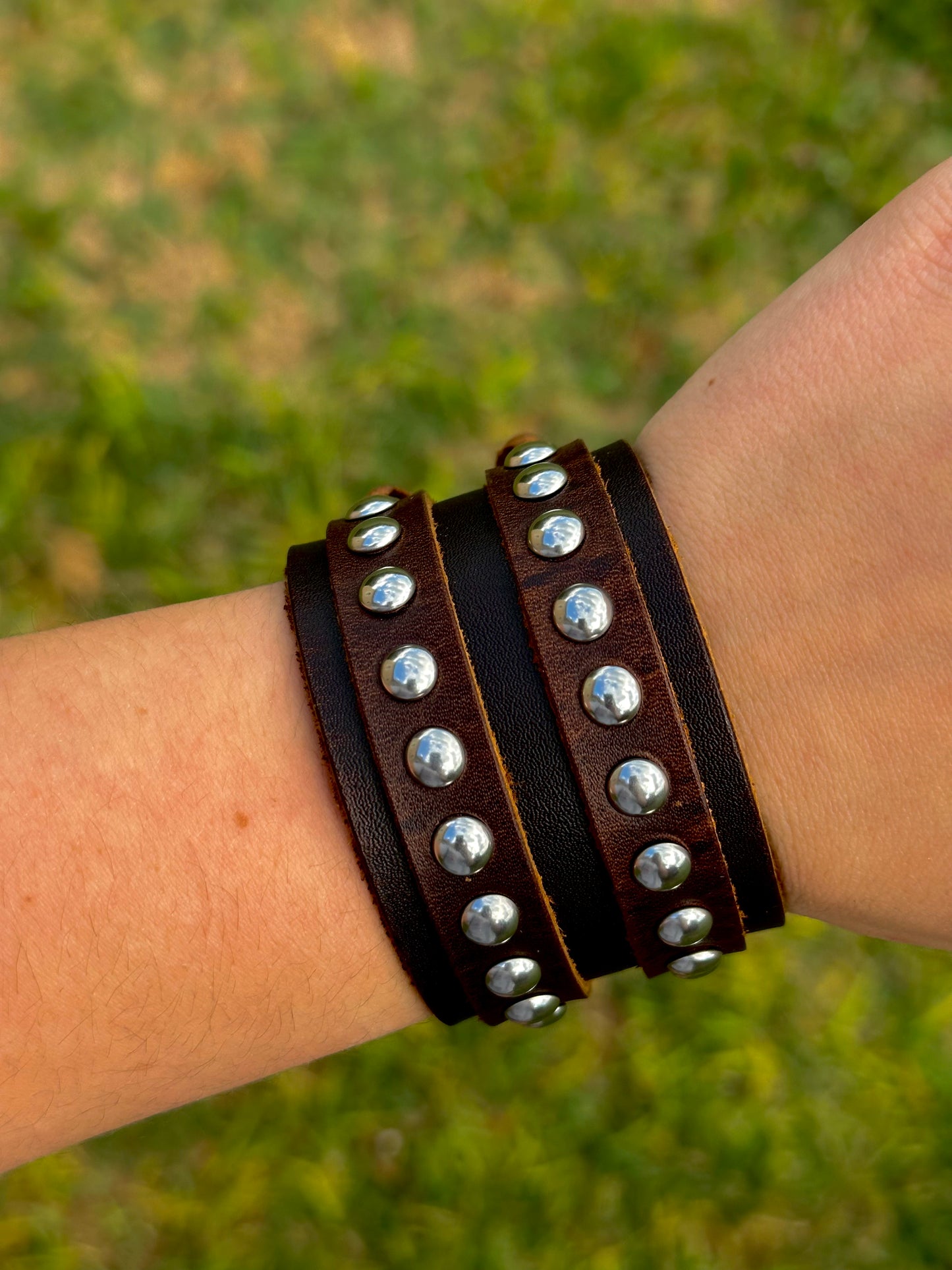 Punk Wide Studded Cuff