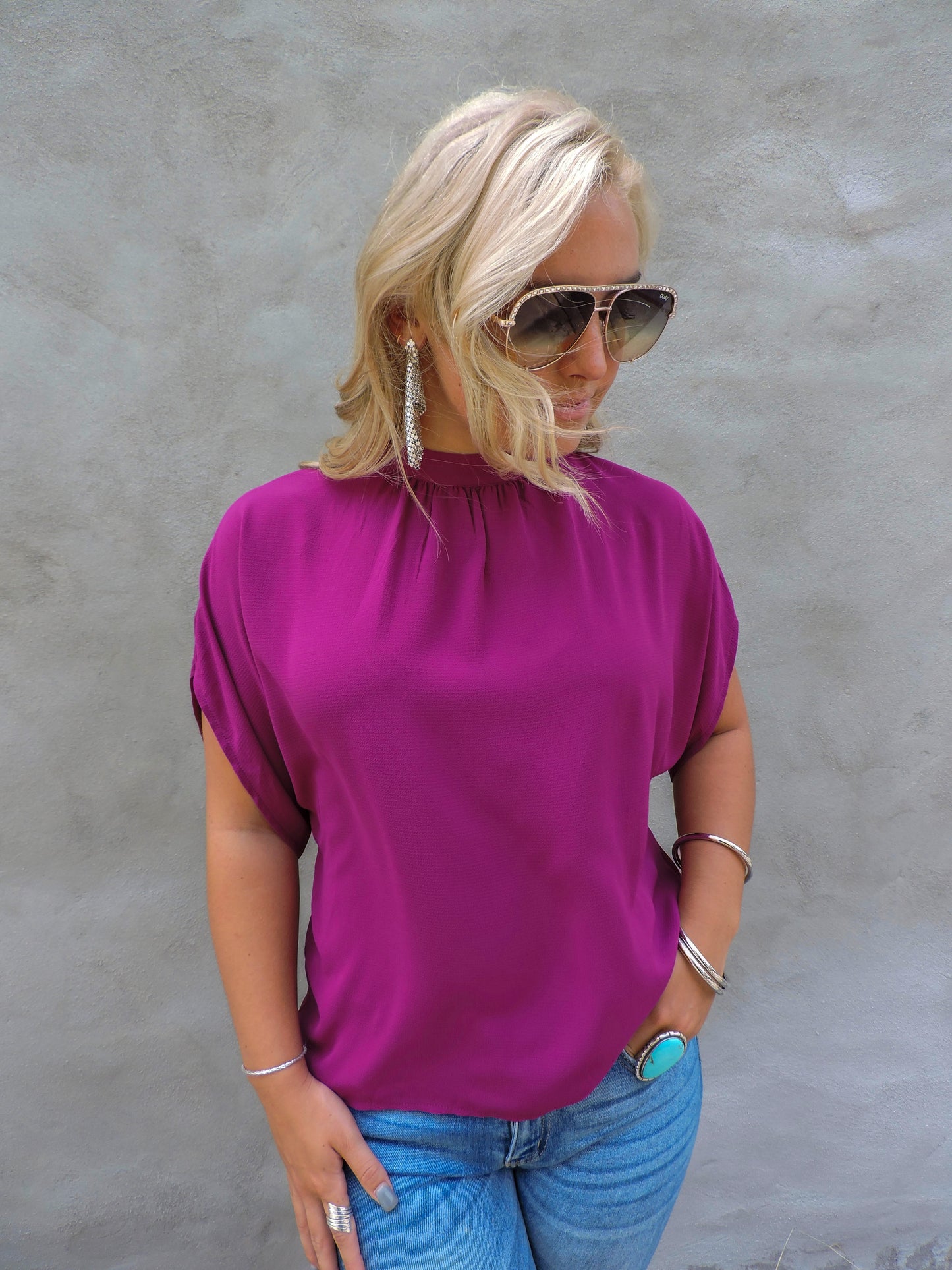 Fuschia Blouse